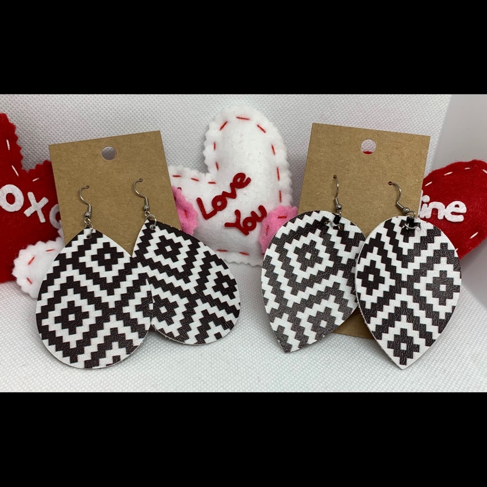 Azt c Print Earrings